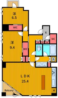 サンウッド青山【3階】の間取り