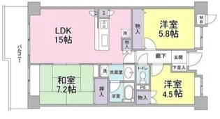 アイルサイドテラス【5階】の間取り