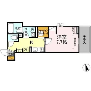 アルメール大久保【1階】の間取り