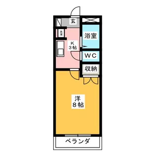 カーサU【1階】の間取り