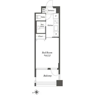 シンシア白金高輪PACE【5階】の間取り