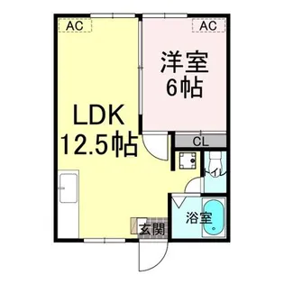シティハイツみどり【2階】の間取り