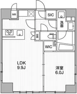 ALTERNA銀座【9階】の間取り