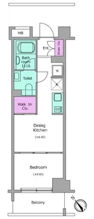 レジディア荻窪【1階】の間取り