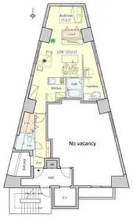 ファインズクロス川崎【5階】の間取り