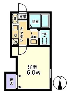 信開セルーラ1【1階】の間取り