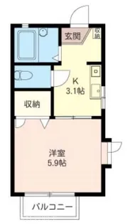 ファインコート国立【2階】の間取り