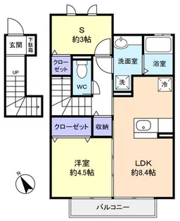 jyuto志津EAST【2階】の間取り