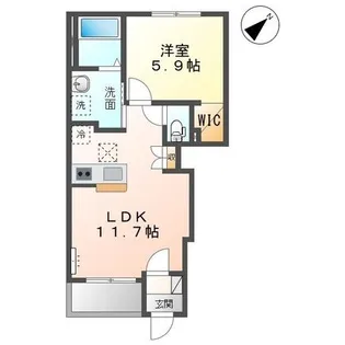 レナレジデンス【1階】の間取り