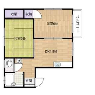 ジュネス玉村【2階】の間取り