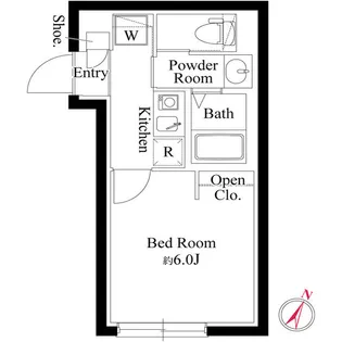 オプション坂下【2階】の間取り