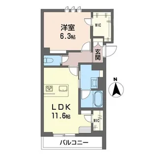セゾン ブランシェ【1階】の間取り