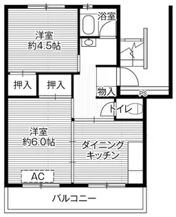 ビレッジハウス台宿4号棟【5階】の間取り