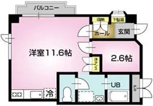 ドミシル旭町【3階】の間取り
