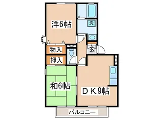 フレマリ-ル桜ヶ丘A【1階】の間取り