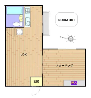 ラビアンヌレポー【3階】の間取り