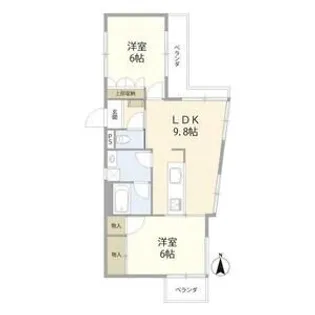 ハイメゾン橋本5【2階】の間取り