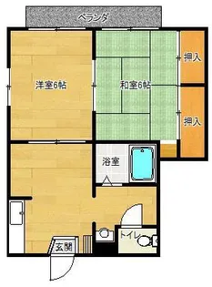 シャルマンハイツ【1階】の間取り