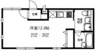 リシェス目黒【3階】の間取り