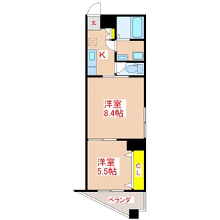 Stuff01【3階】の間取り