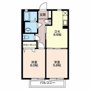 ウィル洋光台【2階】の間取り
