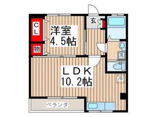 庄ヱ門マンション【1階】の間取り