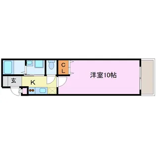 メゾンエクセル(ウエスト)【2階】の間取り