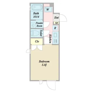 FABRIC神楽坂Due【1階】の間取り