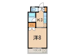 新町マンション【2階】の間取り