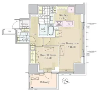 パークコート三番町ヒルトップレジデンス【2階】の間取り