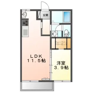 フォーブルいずみA棟【2階】の間取り