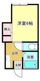 コーポSUN【2階】の間取り