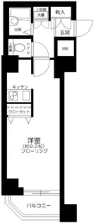 DOLCE秋葉原NORTH五番館【6階】の間取り