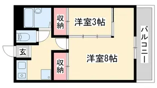 ラフェスタ加東【2階】の間取り