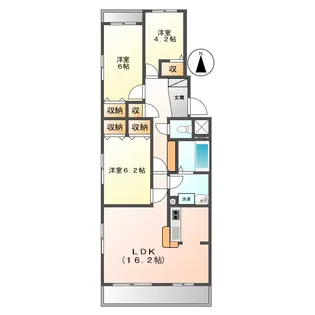 グランドメモリー【4階】の間取り