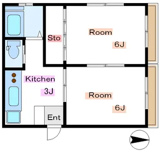橘川ビル【2階】の間取り