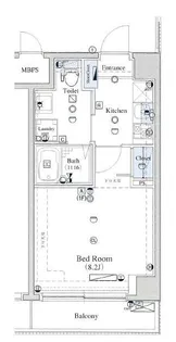 ヴォーガコルテ市ヶ谷【2階】の間取り