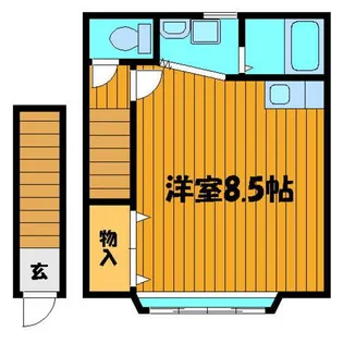 福島県郡山市八山田2【アパート】の間取り