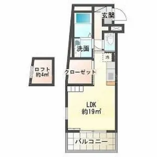 バンベールウエスト【1階】の間取り