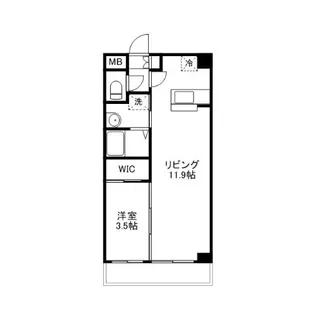 willDo岡山駅西口【6階】の間取り