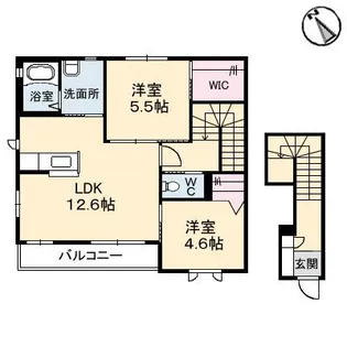 ピュアハーモニー B棟【2階】の間取り