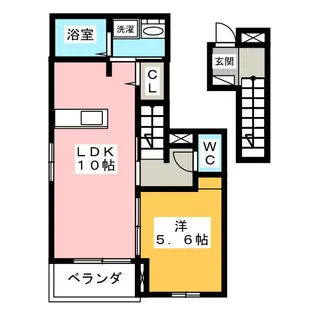 ベルメゾン都VIII【2階】の間取り