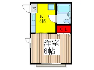 北島ハイツ【2階】の間取り