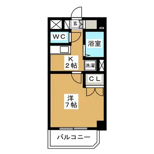 パークハウス中京【4階】の間取り