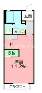 リブェールハイツB【2階】の間取り