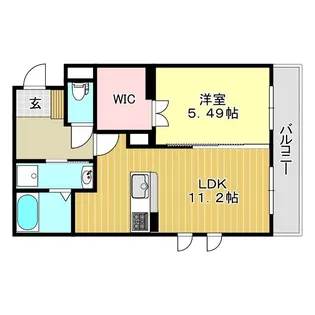 シャン・ド・フルール【4階】の間取り