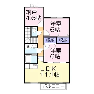 パルカーサ【2階】の間取り