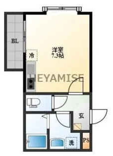 ホークヒルズ東山手【4階】の間取り