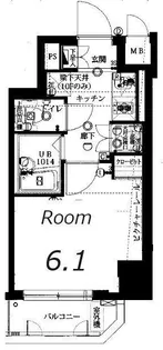スパシエスタイル住吉【7階】の間取り