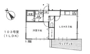 ABCハイツ【1階】の間取り